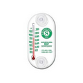 Clear Indoor / Outdoor Window Thermometer (4"x2")
